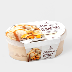 Пломбир «Петрохолод» крем-брюле с кешью и карамелью, 400 г