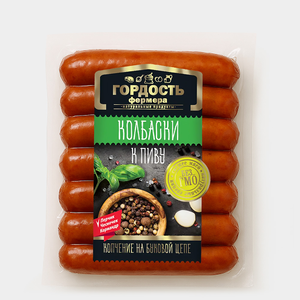 Колбаски варено-копченые «Гордость фермера» К пиву, 240 г