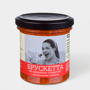Консервы закусочные «Tomtom» Брускетта из вяленых томатов с прованскими травами, 140 г