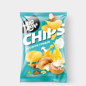 Чипсы картофельные «BigBon» со вкусом «Ассорти грибов», 75 г