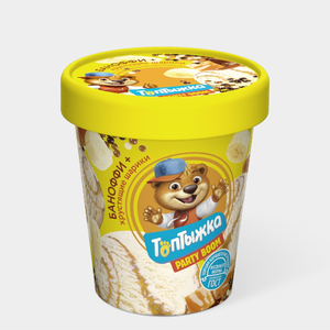 Мороженое «Топтыжка» Баноффи + хрустящие шарики, 270 г