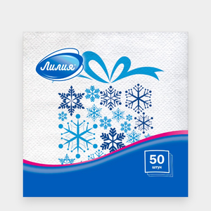 Салфетки «Лилия» Однослойные, 50 шт