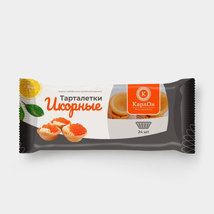 Тарталетки «КарлОн» Икорные, 24 шт, 60 г