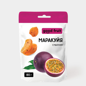 Маракуйя сушеная «Good fruit», 80 г Маракуйя сушеная «Good fruit», 80 г