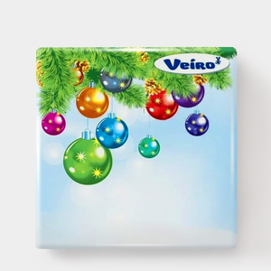 Салфетки «Veiro» трехслойные, с рисунком