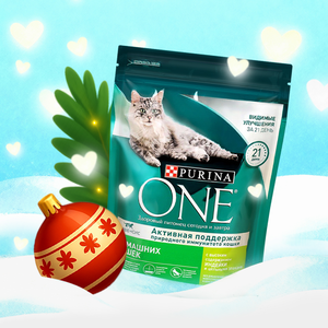 Сухой корм для кошек «Purina ONE» с индейкой, 200 г