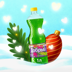 Газированный напиток «Добрый» Киви-виноград, 1 л