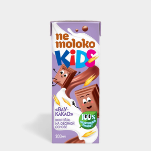 Коктейль на овсяной основе «NeMoloko» вау-какао, 200 мл