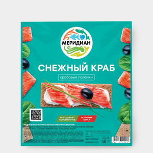 Крабовые палочки «Меридиан» Снежный краб, 200 г Крабовые палочки «Меридиан» Снежный краб, 200 г