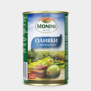 Оливки «Monini» с анчоусом, 300 г Оливки «Monini» с анчоусом, 300 г