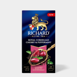 Чай черный «Richard» «Royal Cornelian cherry & Peppermint», 42,5 г Чай черный «Richard» «Royal Cornelian cherry & Peppermint», 42,5 г