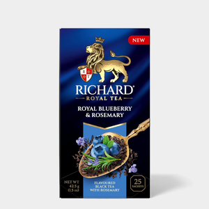 Чай «Richard» «Royal Blueberry & Rosemary» чёрный ароматизированный, 42,5 г Чай «Richard» «Royal Blueberry & Rosemary» чёрный ароматизированный, 42,5 г