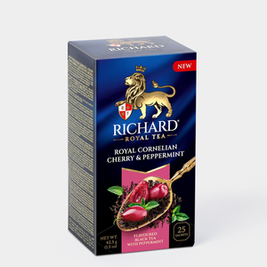 Чай черный «Richard» «Royal Cornelian cherry & Peppermint», 42,5 г Чай черный «Richard» «Royal Cornelian cherry & Peppermint», 42,5 г