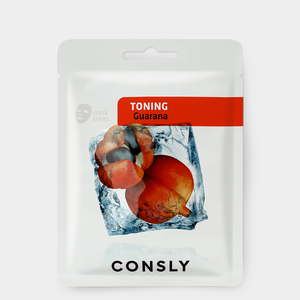 Тканевая маска «Consly» тонизирующая с экстрактом гуараны, 20 мл Тканевая маска «Consly» тонизирующая с экстрактом гуараны, 20 мл