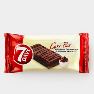 Пирожное бисквитное «7DAYS» Cake Bar с кремом «какао», 30 г Пирожное бисквитное «7DAYS» Cake Bar с кремом «какао», 30 г