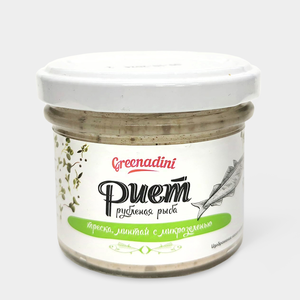 Риет «Greenadini» треска и минтай с микрозеленью, 180 г