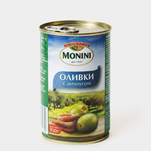 Оливки «Monini» с анчоусом, 300 г