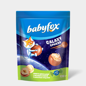 Конфеты шоколадные «Babyfox» Galaxy sphere с фундуком, 130 г