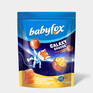 Конфеты шоколадные «Babyfox» Galaxy sphere с соленой карамелью, 130 г