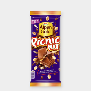 Шоколад молочный «Alpen Gold» Picnic MIX, 130 г