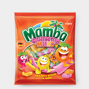 Конфета жевательная «Mamba» Фантастик Микс, 150 г