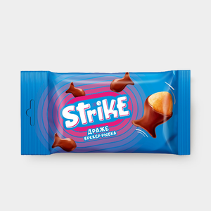 Драже крекер «Strike» «рыбка» в молочной глазури, 40 г