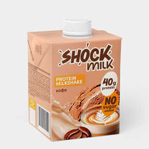 Коктейль молочный высокобелковый «SHOCK MILK» Кофе, 480 мл Коктейль молочный высокобелковый «SHOCK MILK» Кофе, 480 мл