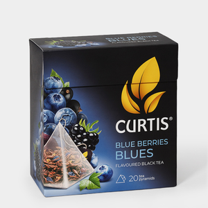 Чай черный «Curtis» Blue Berries Blues, 20 пирамидок, 36 г Чай черный «Curtis» Blue Berries Blues, 20 пирамидок, 36 г