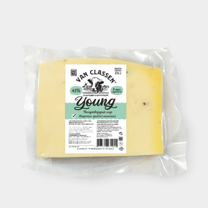 Сыр 45% «VAN CLASSEN» Young с добавлением жареных грибов, 170 г