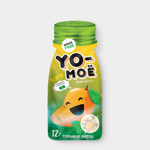 Освежающие леденцы «Yo-моё» со вкусом манго, 12 г