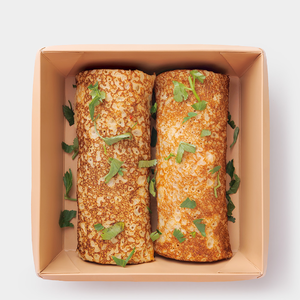 Блины с мясным фаршем, сладким перцем и моцареллой, 200 г