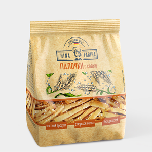 Хлебные палочки «Nina Farina» с солью, 145 г