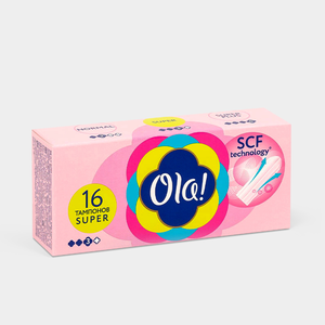Тампоны «Ola!» Super, 16 шт Тампоны «Ola!» Super, 16 шт