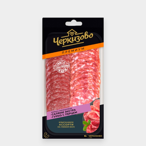 Колбаса «Черкизово Премиум» салями Экстра и Гурмэ с перцем, 85 г