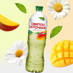 Холодный зеленый чай «Святой источник» Манго-ромашка, 1 л