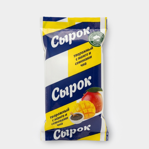 Сырок творожный 16.5% «СЫРКОФФ» с манго и семенами чиа, 90 г Сырок творожный 16.5% «СЫРКОФФ» с манго и семенами чиа, 90 г