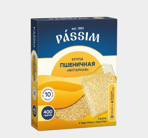 Крупа пшеничная «PASSIM» Янтарная в пакетиках, 400 г