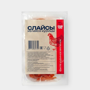Слайсы из мяса курицы «Мясная марка», 100 г