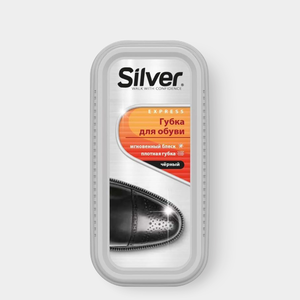 Губка для обуви «Silver» Черная Губка для обуви «Silver» Черная