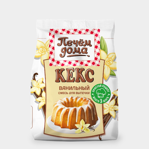 Смесь для выпечки «Печем дома» Кекс ванильный, 300 г