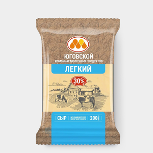 Сыр 30% «Юговской» Легкий, 200 г