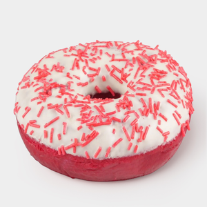 Пончик глазированный с начинкой со вкусом десерта Красный бархат, 65 г