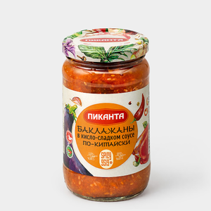 Баклажаны «Пиканта» в кисло-сладком соусе по-китайски, 360 г