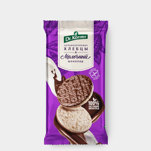 Хлебцы хрустящие «Dr Korner» Рисовые с молочным шоколадом, 67 г
