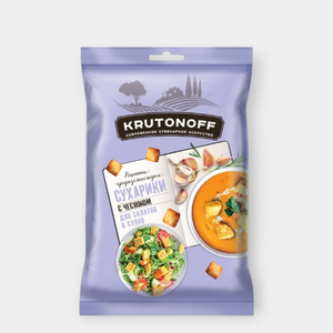 Сухарики «Крутоноф» с чесноком, 100 г