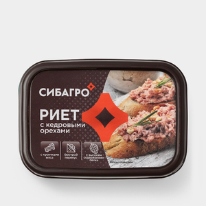 Риет «Сибагро» с кедровыми орехами, 150 г