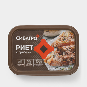 Риет «Сибагро» с грибами, 150 г Риет «Сибагро» с грибами, 150 г