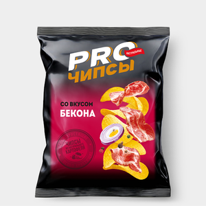 Чипсы «PRO-Чипсы» натуральные картофельные со вкусом бекона, 60 г