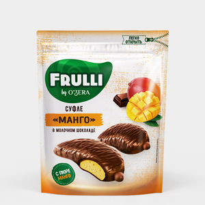 Конфеты «O'Zera» Frulli суфле манго в шоколаде, 125 г