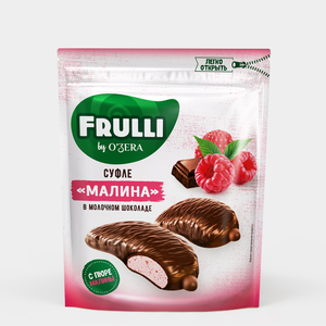 Конфеты «O'Zera» Frulli суфле малины в шоколаде, 125 г